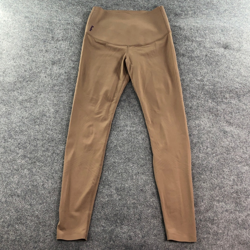 FANKA Womens Body Sculpt Compression Leggings Size XS Tan High Waisted Shaping
